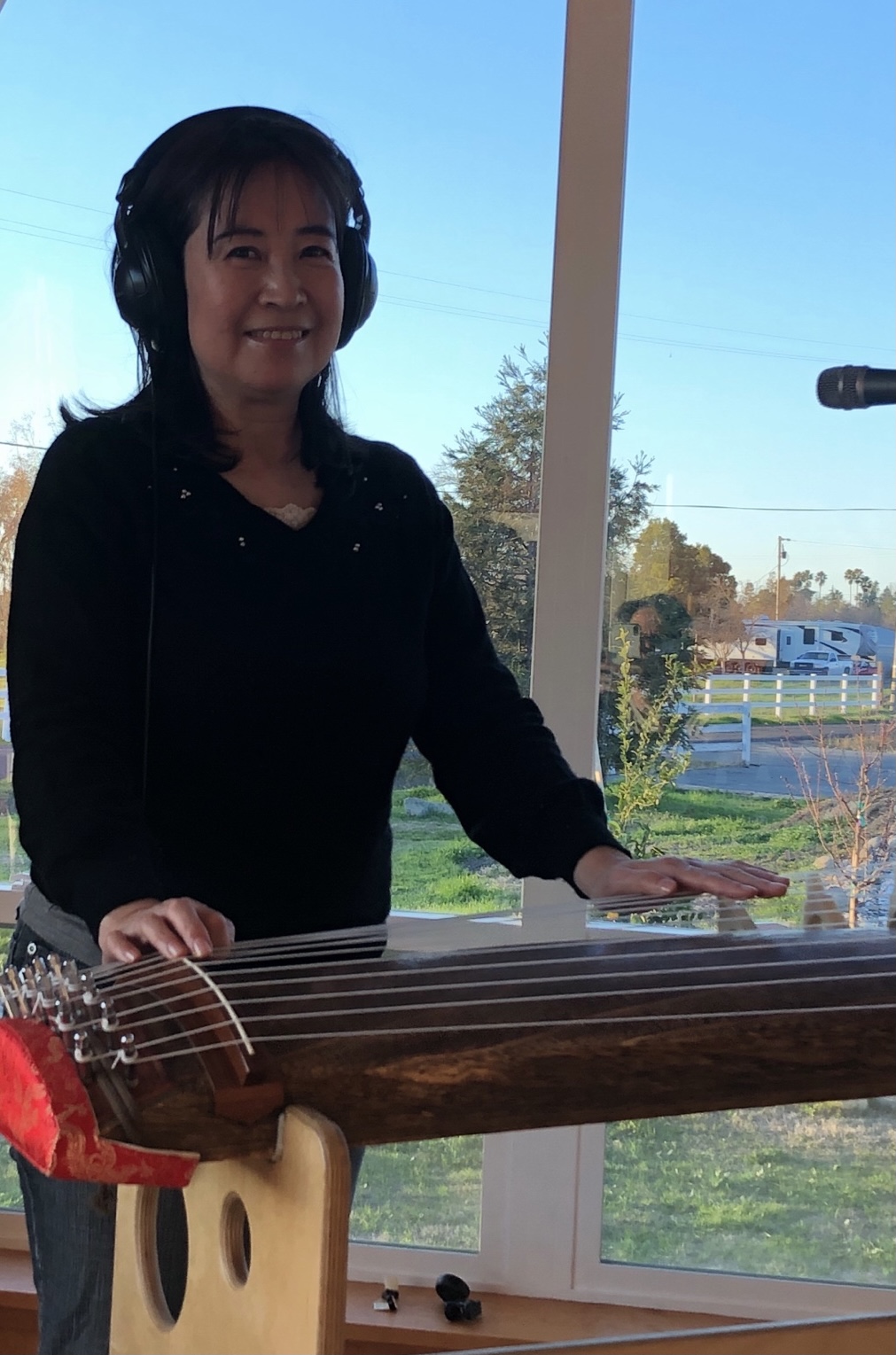 松山夕貴子の作曲風景