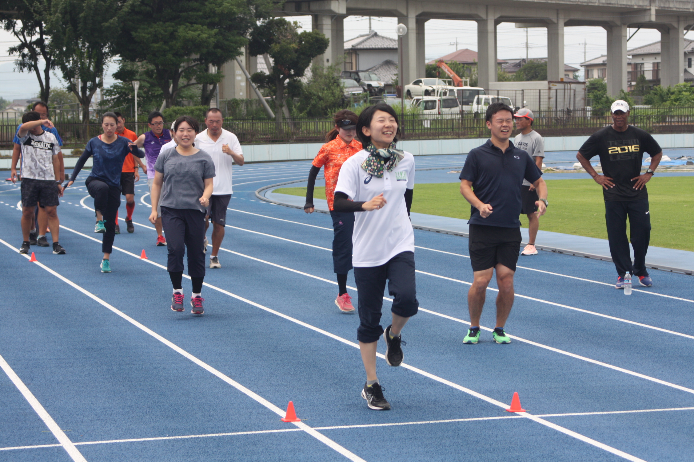 群馬県での陸上教室の様子②